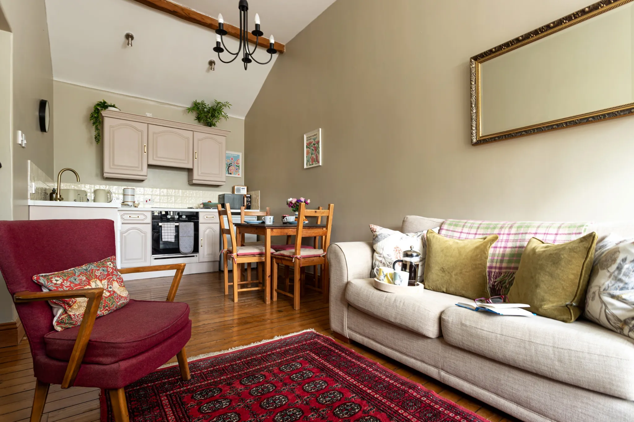Open plan living area